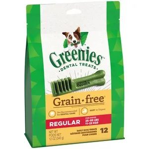 12 oz. Greenies Grain Free Regular Treat Pack - Treats